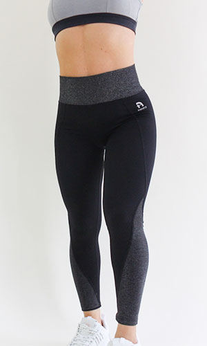 Waist Trimming Legging Black - Luxury Fabric